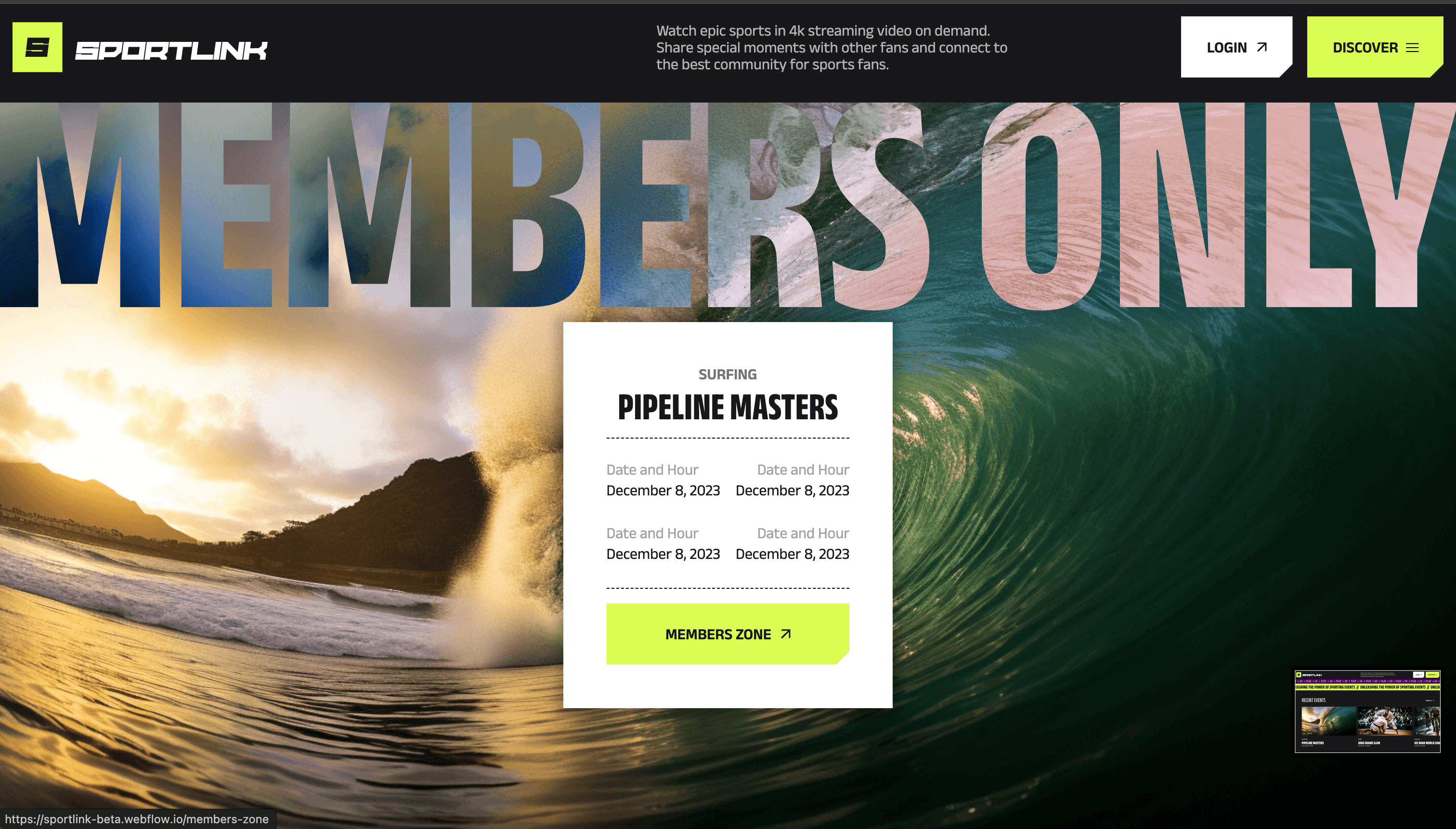 Sportlink Events screenshot 4